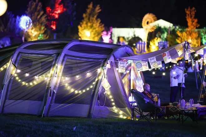 营大会开幕 同步发布石家庄露营地图冰球突破豪华版第三届石家庄房车露(图3)